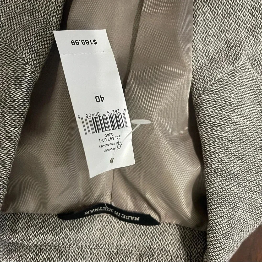NWT Banana Republic Tailored Slim Size 40 Mens Suit Jacket Grey
